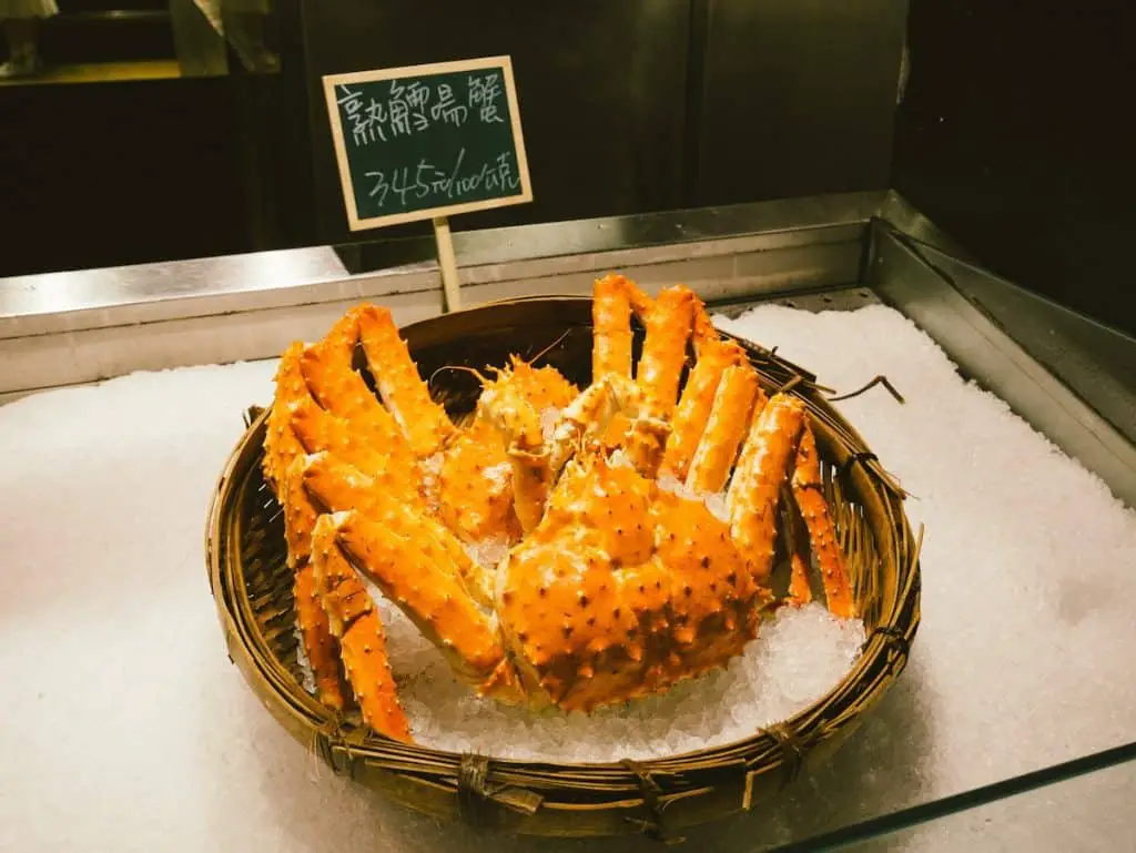 Crab sushi types - king crab