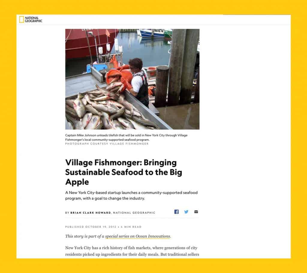 Village fishmonger press - sustainable sushi acquires leading fishmonger site